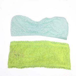 Victoria's Secret Pink Lace Bandeau 2 Bundle